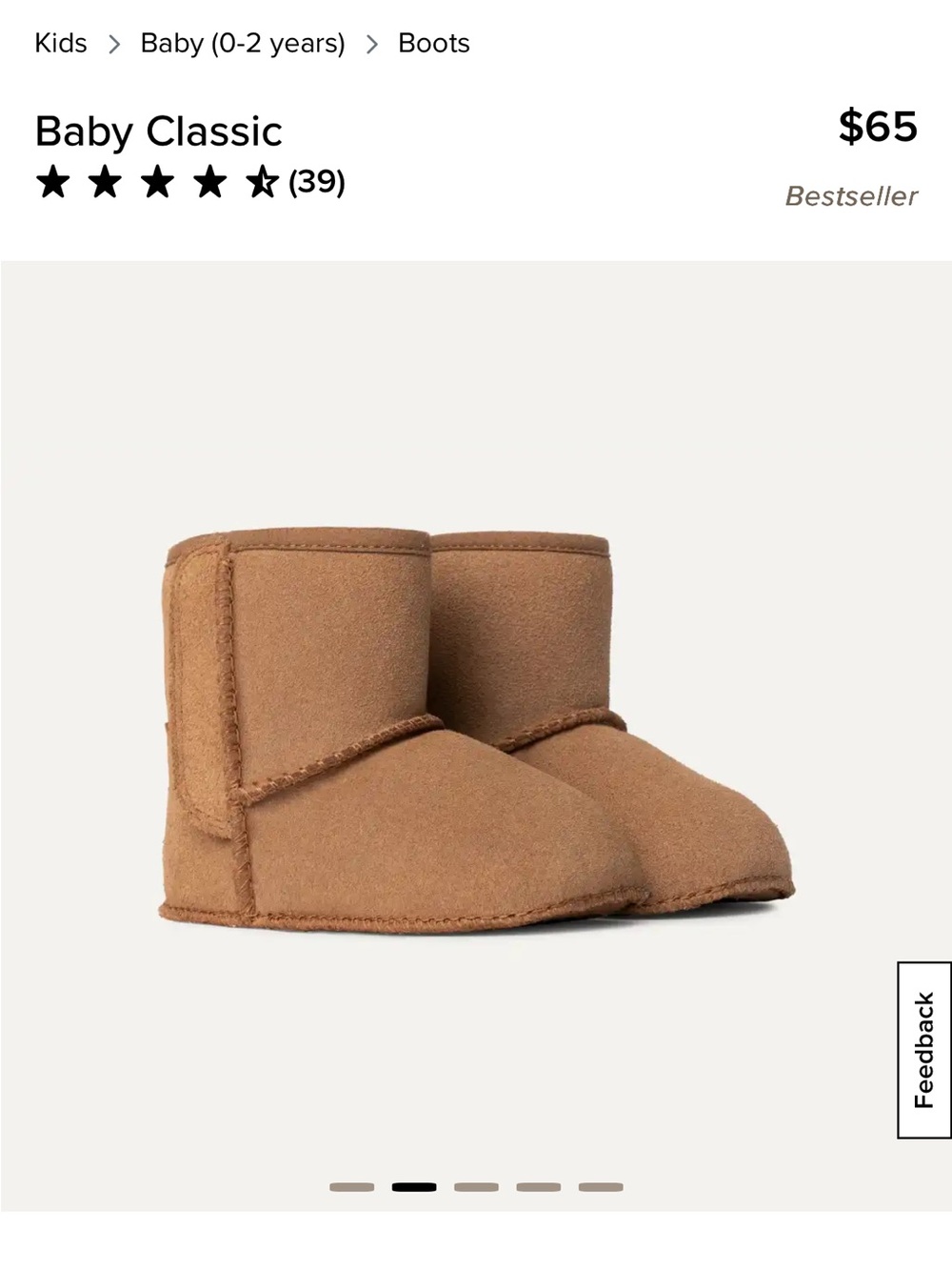 UGG Baby Classic Boots in Chestnut Brown